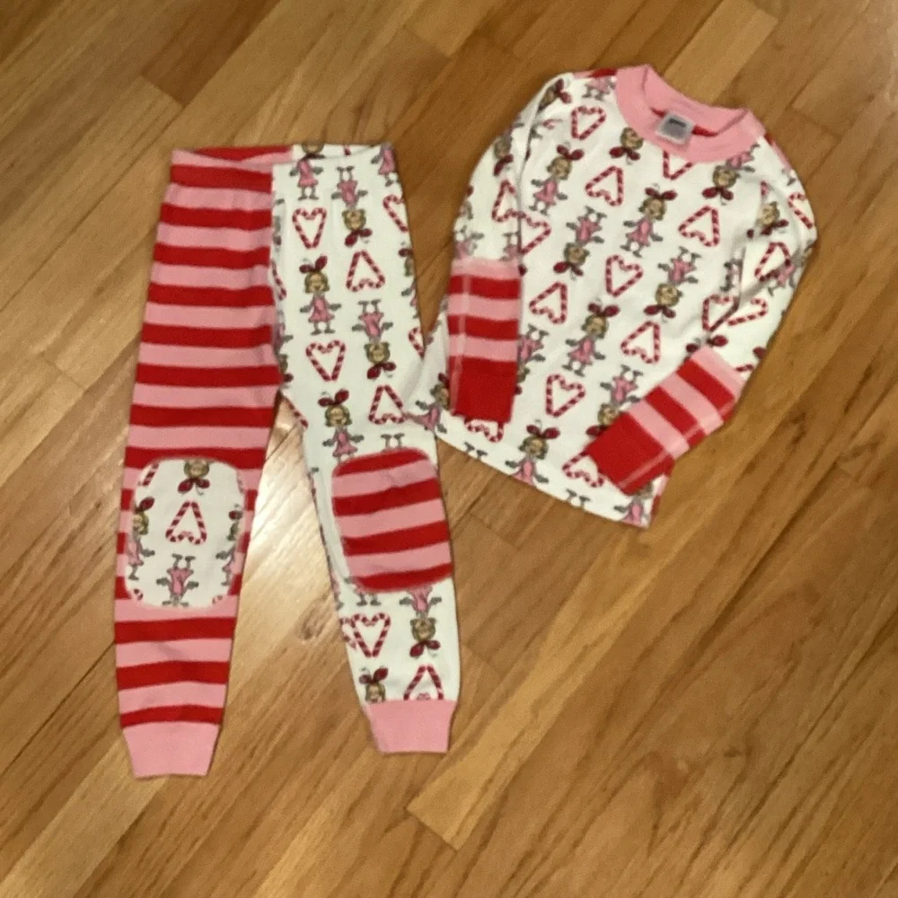 Hanna Andersson Red and Pink Kids Pajama Set - Picture 1 of 6